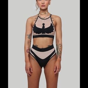 Pole dance shorts high waisted